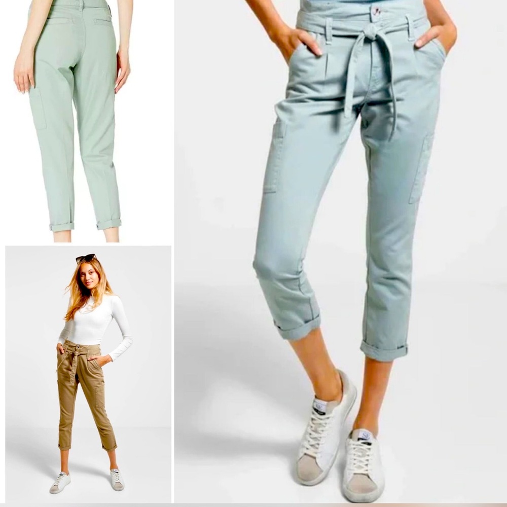 NWT Size29 Sam Edelman Utility Trousers in Stunning Sea Foam Green $118 MSRP